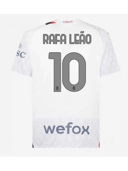 Billige AC Milan Rafael Leao #10 Bortedrakt 2023-24 Kortermet